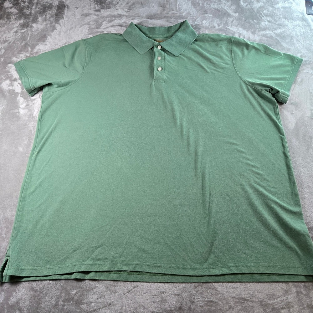 The Foundry Supply Co. Big & Tall Mens Green‎ Short Sleeve Polo Shirt Size 3XL